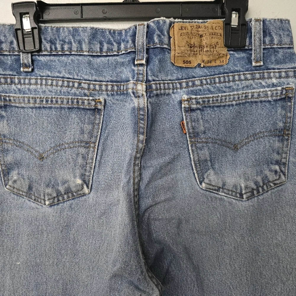 Levi's Distressed Blue Jeans